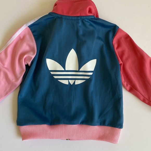 Adidas Colourblock 3-Stripe Trefoil Track Jacket 9 Months - Picture 3 of 8